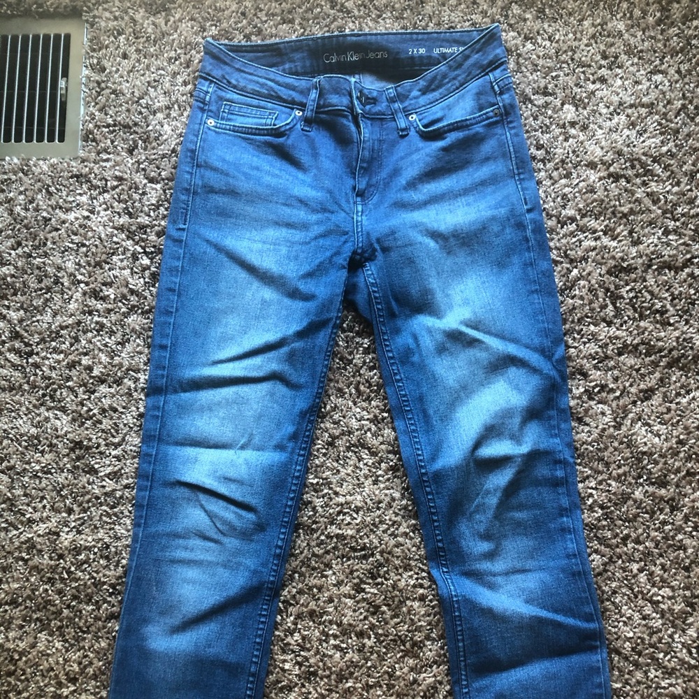 Calvin Klein Jeans; ultimate skinny dark wash